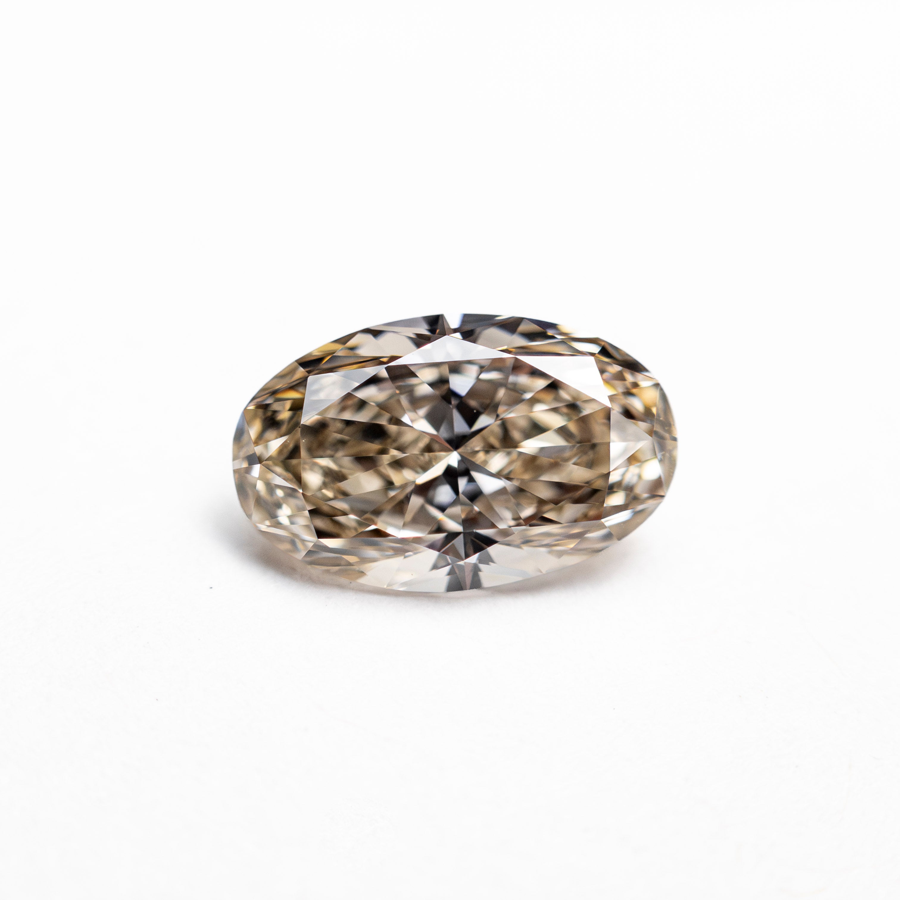1.00ct Champagne Oval Brilliant Cut Diamond