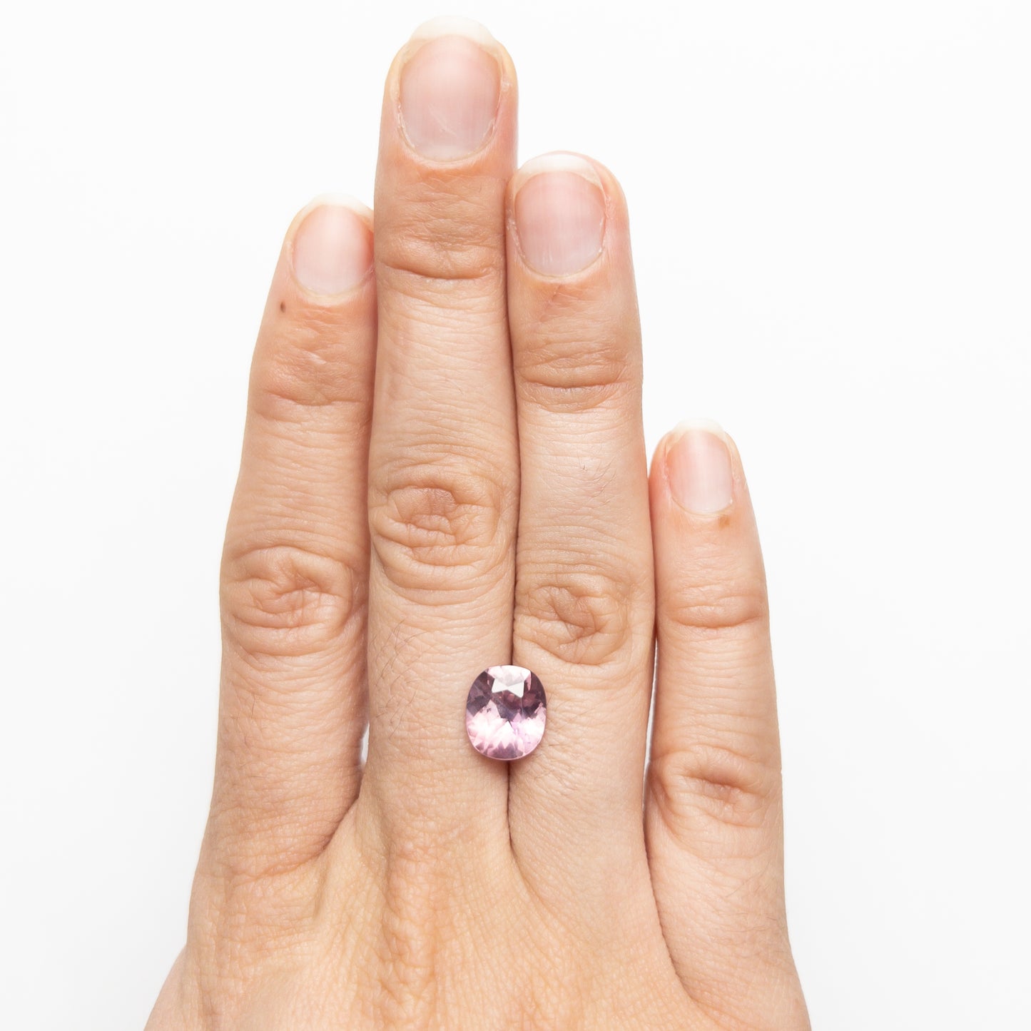 3.07ct Pink Oval Brilliant Cut Sapphire