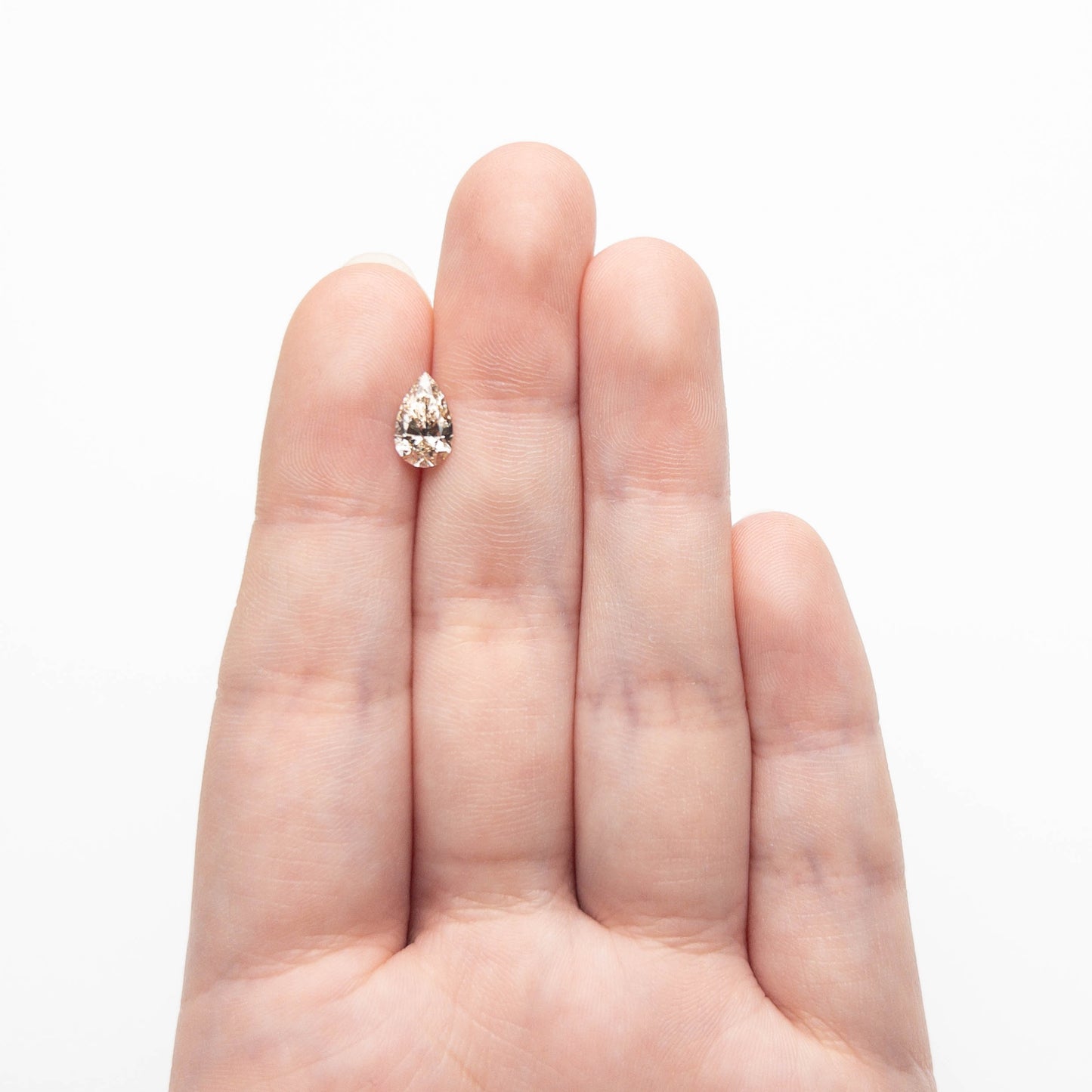 1.05ct Champagne Pear Brilliant Cut Diamond