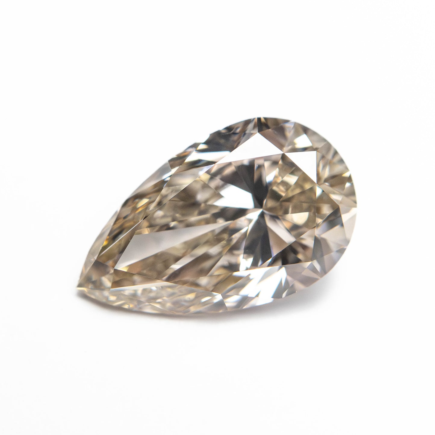 1.80ct Champagne Pear Brilliant Cut Diamond
