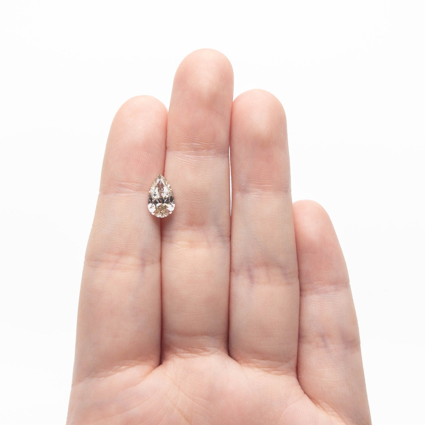 1.80ct Champagne Pear Brilliant Cut Diamond