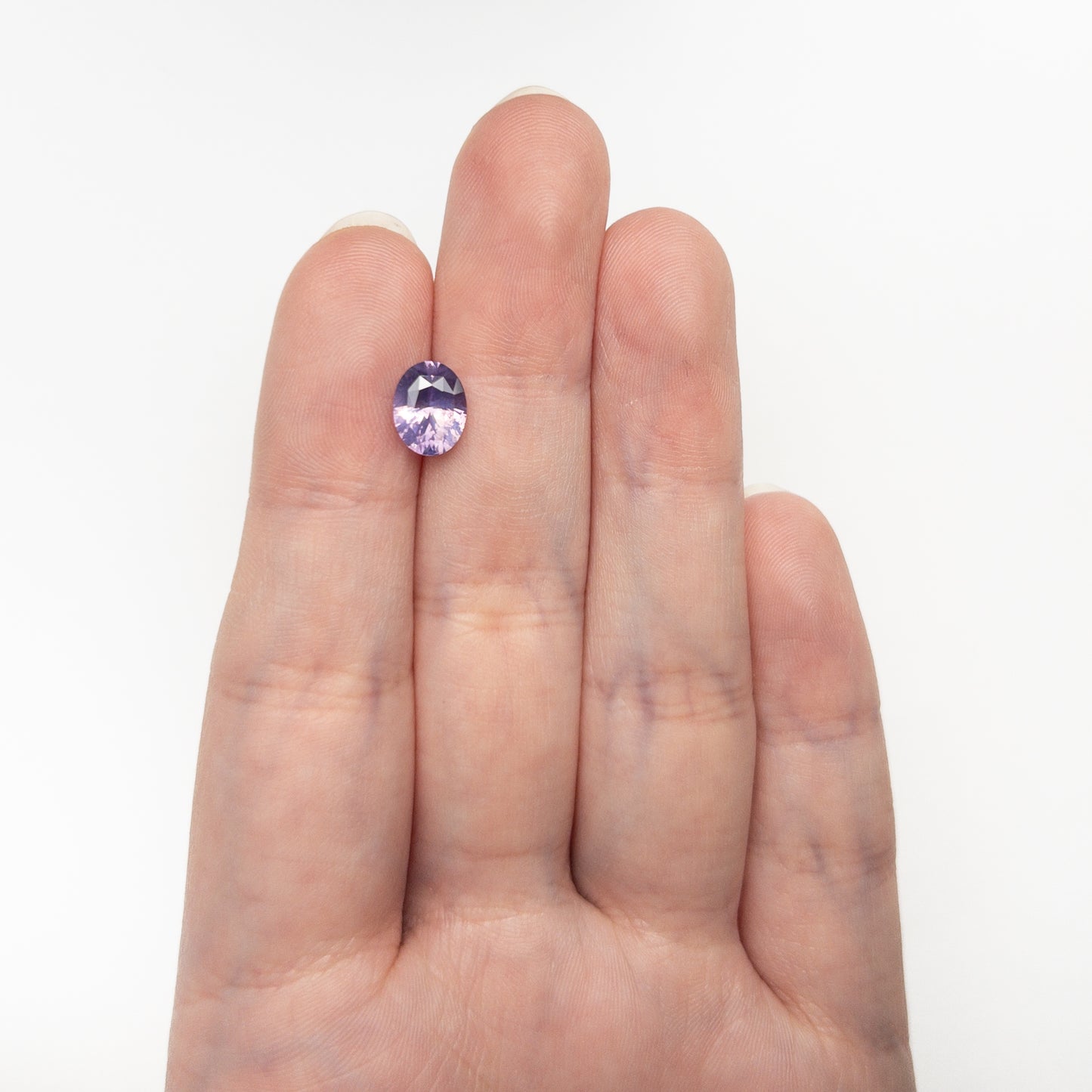2.57ct Purple Oval Brilliant Cut Sapphire