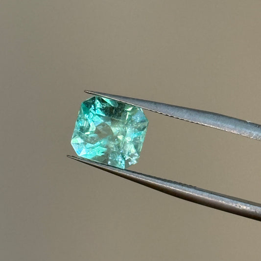 2.55ct Pastel Step Cut Emerald