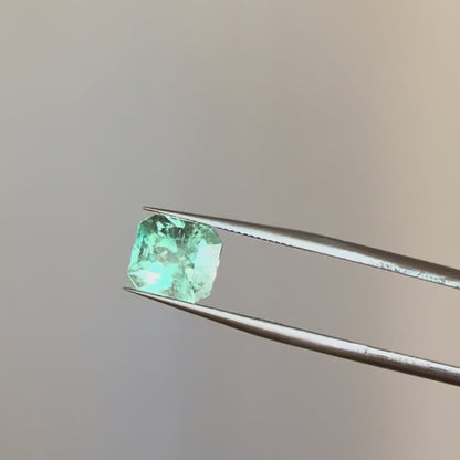 2.55ct Pastel Step Cut Emerald