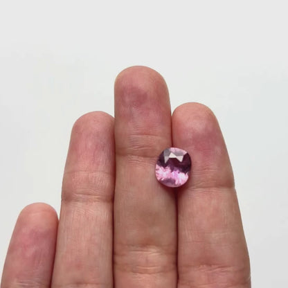 3.07ct Pink Oval Brilliant Cut Sapphire