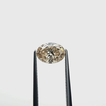 2.01 ct Champagne Oval Brilliant Cut Diamond