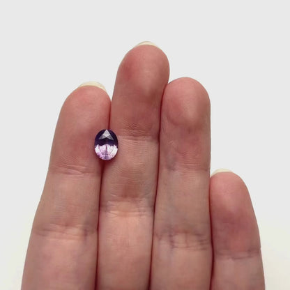 2.57ct Purple Oval Brilliant Cut Sapphire