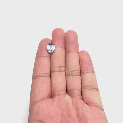 4.55ct Periwinkle Oval Brilliant Cut Sapphire